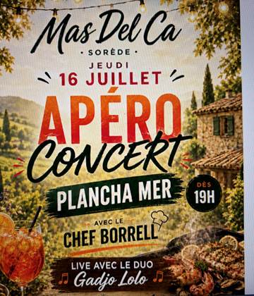 Apéro Concert avec le Chef Borrell et le duo Gadjo Lolo