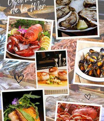 Fruits de mer extra frais au Colombier Bretagne chambres d'hôtes de charme