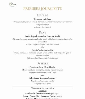 Menu du 15 au 21 Juin 2026