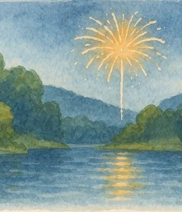Feu d'artifice mac des montagnès 12 Juillet 2025