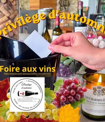 Foire aux vins - Privilège d'automne au Ranch des Lacs