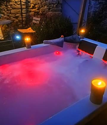notre spa aux huiles essentielles sous les étoiles