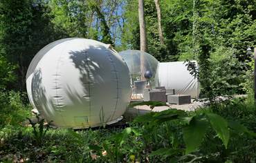 vu sur la maison bulle