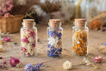 mini fioles fleuries Terralya