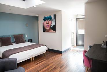 Chambre supérieure avec terrasse du logement 3.