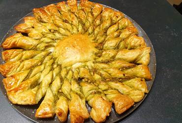 Table d'hôtes - tarte du soleil