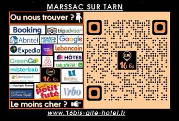 airbnb, booking, expedia, abritel, petit fute, misterb&b, albi, gaillac, 16 bis