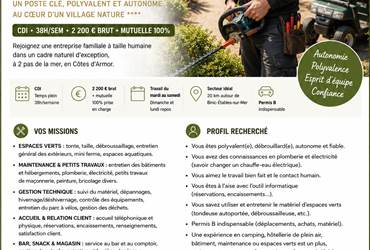 Recrutement - CDI 38h – Agent technique polyvalent H/F