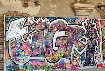"ça graff à l'abbaye" ©L.Bats