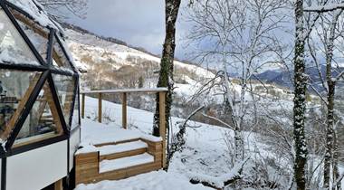 Entrée Bulle de neige hiver