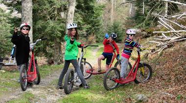 Pause à l 'entrée de la forêt des Téchous