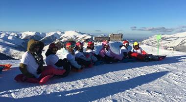 Snake  Gliiss  descente panoramique au-dessus Superbagnères