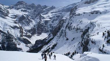 Randonnée hivernale au cirque de Gavarnie