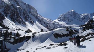 Randonnée hivernale en vallée du Lutour