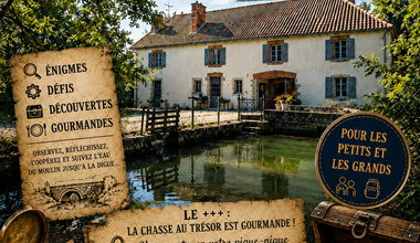 Affiche Chasse au Trésor Eté 2026 au Moulin de Sabathier