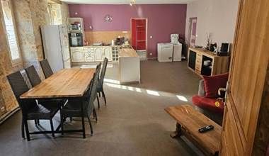 Gite 1 à 6 personnes pièce de vie
