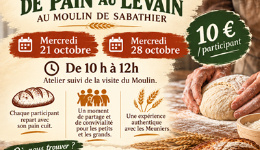 Atelier pain au levain vacances Toussaint