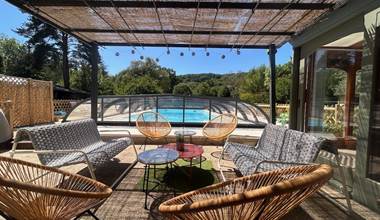 La terrasse du gîte L'escale nature