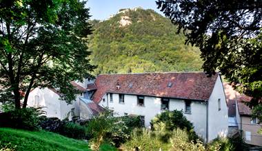 Vue du jardin de la maison