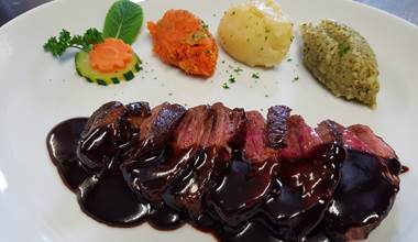 magret de canard sauce caramel d'épices-pt-au Ranch des Lacs 87120