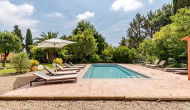 la piscine de 4x10m de la Villa Chandra