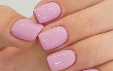 Square Shaped Pure Light Pink Simple Design