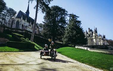 Balade en side-car au château d'Ussé