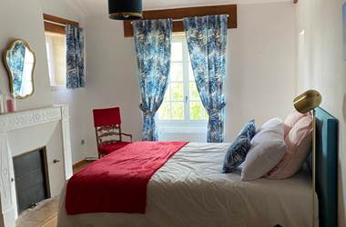 la chambre de la suite bleue