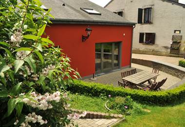 Gîte-Le Fournil-La Terrasse et Accès~Terras en Toegang