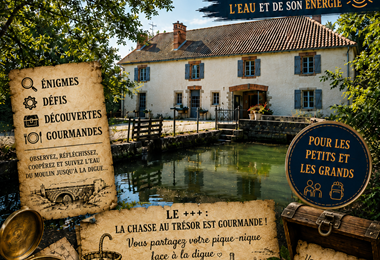 Affiche Chasse au Trésor Eté 2026 au Moulin de Sabathier