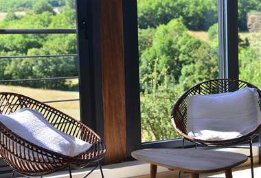 chambre vue sur jardin