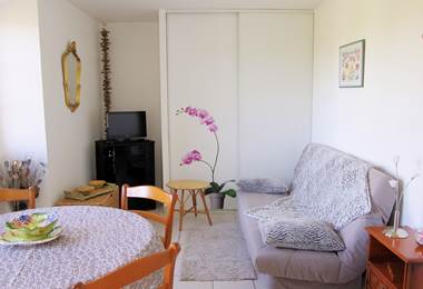 DOMAINE DE L'ESCADASSE - Gîte Quadruple (2 Dbl) 37m² - Le Salon