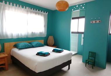 La chambre d'hôte DUNE: de couleur verte, spacieuse avec ses 16 m²