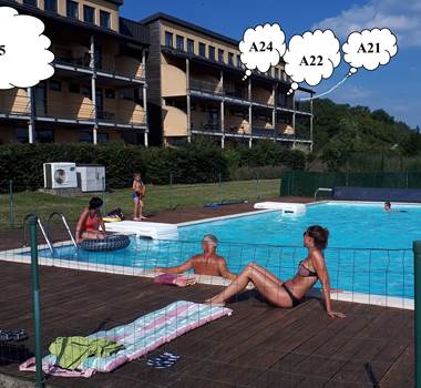 piscine privée - réservée aux Joséphines
