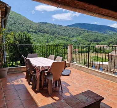Vue sur les Cévennes...