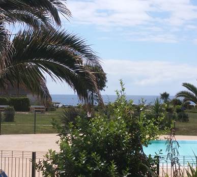 Vue sur la piscine