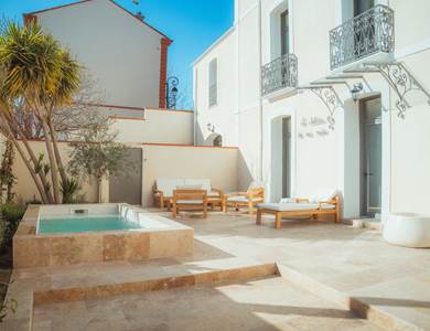 Maison Balas - Chambre d'Hôtes - Canet en Roussillon - Suite Castell - Piscine