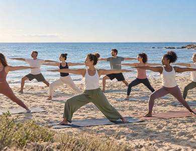 Yoga à la mer