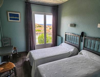 lits jumeaux vue mer