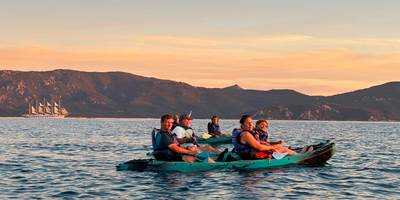 Abbartello kayak paddle Corse voilier Royal Clipper