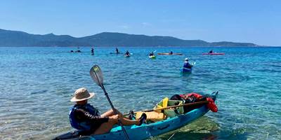Abbartello kayak Invechjà bè in Corsica 22 juin 2026 matériel pédagogique