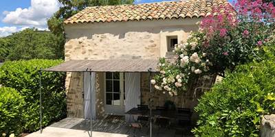 La terrasse privative du gîte-presta