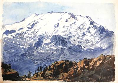 Exposition temporaire " Franz Schrader, la montagne sublimée " ©Franz Schrader