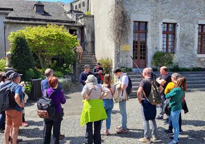 Visite avec le conteur Felip Barrère ©M.Feugas