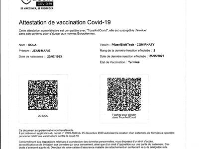 attestation vaccin covid jms