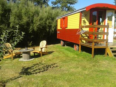 la roulotte nature et bois, chambres d'hôtes de kerael en presqu'ile de Crozon
