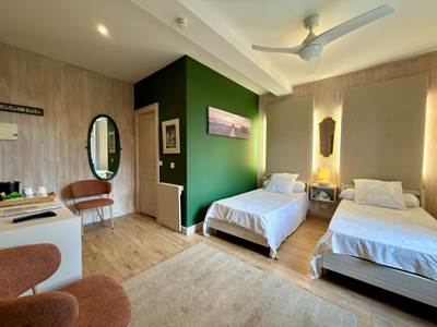 Chambre Les Pins - Lits Jumeaux - Horizon des Landes Doazit