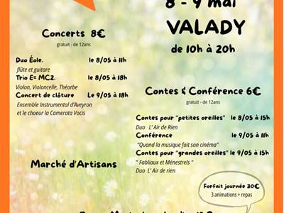 Festival Musique 8 et 9 Mai à Valady