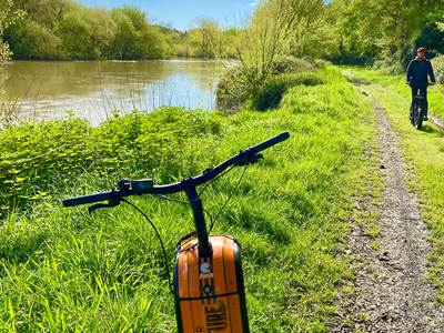 Près de l'Adour en trottinette tout terrain