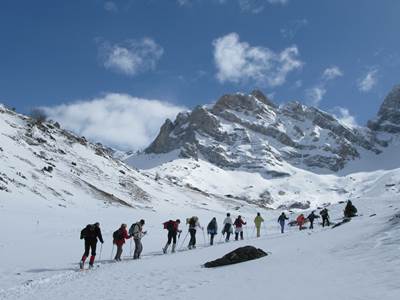 Randonnée à raquettes à Gavarnie